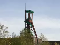 F�rderkorb auf dem Gel�nde der Zeche Zollverein in Essen- Katernberg am 26. Oktober 2019