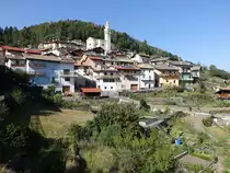 Ausblick auf die Altstadt von Grauno mit der Pfarrkirche San Martino (16.09.2019)