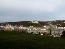 Blick auf die 3-Fl�sse-Stadt Passau; 191201