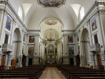 Crespano, barocker Innenraum des Doms San Marco (17.09.2019)