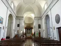 Godega di Sant'Urbano, barocker Innenraum der Pfarrkirche Santa Margherita (18.09.2019)