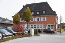 STOCKACH (Landkreis Konstanz), 23.10.2018, Postamtsgeb�ude gegen�ber vom Bahnhof