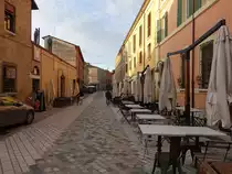 Ravenna, historische H�user in der Via Gianbatista Barbiani (20.09.2019)