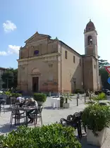 Castrocaro Terme, Pfarrkirche San Nicolo, erbaut im 11. Jahrhundert, sp�tgotischer Umbau (20.09.2019)