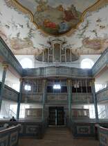 Neudrossenfeld, Orgel von Eberhard Friedrich Heidenreich in der Markgrafenkirche Hl. Dreifaltigkeit (16.04.2017)