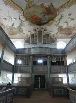 Neudrossenfeld, Orgel von Eberhard Friedrich Heidenreich in der Markgrafenkirche Hl. Dreifaltigkeit (16.04.2017)