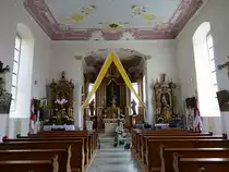 Mainroth, barocke Alt�re in der Pfarrkirche St. Michael (16.04.2017)