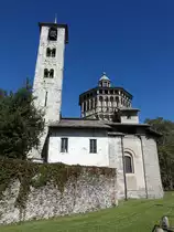 Intra, Kirche Madonna di Campagna, erbaut im Renaissancestil in der ersten H�lfte des 16. Jahrhunderts von Architekt Giovanni Beretta (05.10.2019)