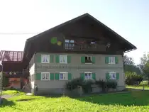 Alter Bauernhof (inzwischen l�ngst abgerissen) in Ofterschwang-Schweineberg (Landkreis Oberallg�u - August 2005)