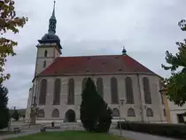 Most/ Br�x, sp�tgotische Pfarrkirche Maria Himmelfahrt, erbaut ab 1515 durch Jacob Haylmann (27.09.2019)