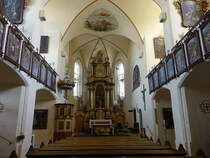 Nove Mesto nad Metuji / Neustadt an der Mettau, Hochaltar in der Dreifaltigkeitskirche (29.09.2019)