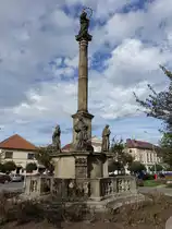 Opocno / Opotschen, Mariens�ule am Trchovo Namesti (29.09.2019)
