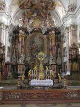 Chorraum der Basilika Ottobeuren (Landkreis Unterallgu - August 2006)