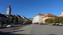 Kutna Hora / Kuttenberg, historische Geb�ude am Palackeho Namesti (30.09.2019)