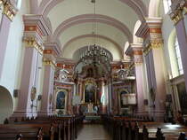 Kecskemet, barocker Innenraum der Piaristenkirche St. Miklos (25.08.2019)