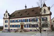 Ebringen im Markgr�flerland, das Schlo�, erbaut 1711-13 als Residenz des St.Galler Statthalters, heute Rathaus, Jan.2020