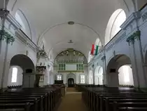 Bekes / Bekesch, sp�tbarocker Innenraum der reformierten Kirche (26.08.2019)