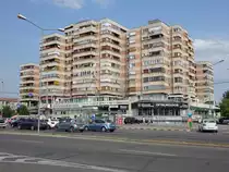 Oradea, moderner Wohnblock an der Stra�e Dimitri Cantemir (26.08.2019)