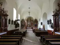 Bratislava, barocke Alt�re und Kanzel in der Kapuzinerkirche St. Stefan (28.08.2019)