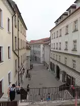Bratislava, Ausblick in Klariska Stra�e in der Altstadt (28.08.2019)