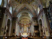 Samorin / Sommerein, barocker Innenraum der Paulinerkirche St. Maria (28.08.2019)