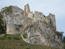 Lednica / Lednitz, malerische Ruine einer Raubritterberg, erbaut im 13. Jahrhundert (30.08.2019)