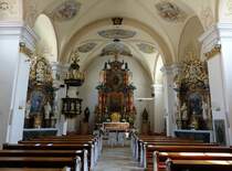 Bytca / Kleinbitsch, barocker Innenraum der kath. Allerheiligenkirche (30.08.2019)