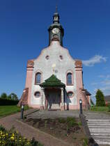 Behla, kath. St. Georg Kirche, erbaut bis 1800, Erweiterung 1907 (25.05.2017)
