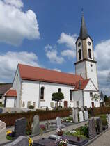 Kirchenhausen, kath. Pfarrkirche St. Marien, erbaut von 1703 bis 1730 (25.05.2017)
