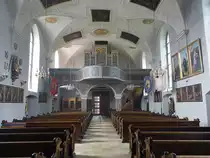 Leipferdingen, Orgelempore in der Wallfahrtskirche St. Michael (25.05.2017)