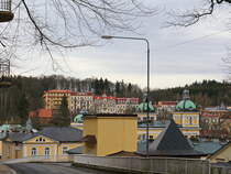 Blick bei einer Wanderung auf Marienbad am 22. Februar 2020.