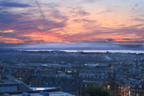 Stadtansicht von Edinburgh am 13.08.2019 von Calton Hill. 