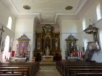 K�tzberg, barocke Alt�re von 1715 in der St. Michael Kirche, Kanzel von 1730 (28.05.2017)