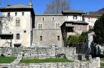 Locarno Castello Visconteo - das Castello diente von 1513 bis 1798 als Sitz der Landv�gte. Foto vom 07.04.2008