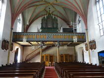 Hofdorf, Orgelempore in der kath. Pfarrkirche St. Michael (02.06.2017)