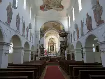 M�nster, barocker Innenraum der St. Tiburtius Kirche, Fresken von Johann Adam Sch�pf aus dem Jahr 1738 (02.06.2017)