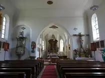 Pfatter, barocker Innenraum der Pfarrkirche Maria Himmelfahrt (02.06.2017)
