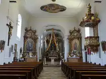 B�hmischbruck, Rokoko Alt�re in der Maria Himmelfahrt Kirche (04.06.2017)