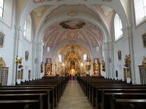 Tiefenbach, Innenraum der kath. Pfarrkirche St. Vitus (04.06.2017)
