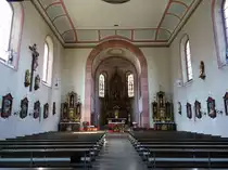 Birkenfeld, Innenraum der kath. Pfarrkirche St. Valentin (15.08.2017)