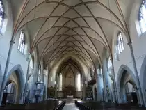 Grombhl, neugotischer Innenraum der kath. St. Josef Kirche (15.08.2017)