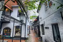 Krusehof in der Roten Strae in Flensburg erhielt seinen Namen durch die Familie Kruse, die ihn 1960 erwarb. Frher diente dieser wie viele andre Hfe in der Roten Strae als Ausspannhof. Aufnahme: 2. Mai 2020.