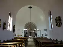 Margetshchheim, Innenraum der kath. Pfarrkirche St. Johannes Baptist (15.08.2017)