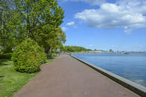 Borbyer Promenaden im nrdlichen Teil von Eckernfrde. Aufnahme: 11. Mai 2020.