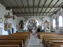 Utzenhofen, Innenraum der kath. Pfarrkirche St. Vitus (20.08.2017)
