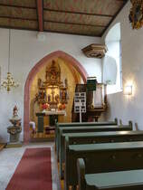 Geilingen, Innenraum der ev. luth. Pfarrkirche St. Martin (27.08.2017)