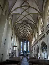 Kitzingen, Innenraum der kath. Stadtpfarrkirche St. Johannes (27.08.2017)