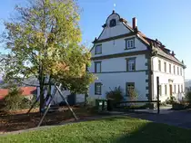 Jagstberg, Ev. Pfarrhaus, fr�her Amtshaus, erbaut bis 1614 (15.10.2017)