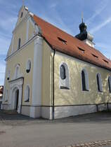 March, neubarocke kath. Pfarrkirche St. Peter und Paul, erbaut von 1905 bis 1907 (04.11.2017)