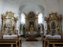 Sattelpeilnstein, barocke Alt�re von 1728 in der Pfarrkirche St. Peter und Paul (04.11.2017)